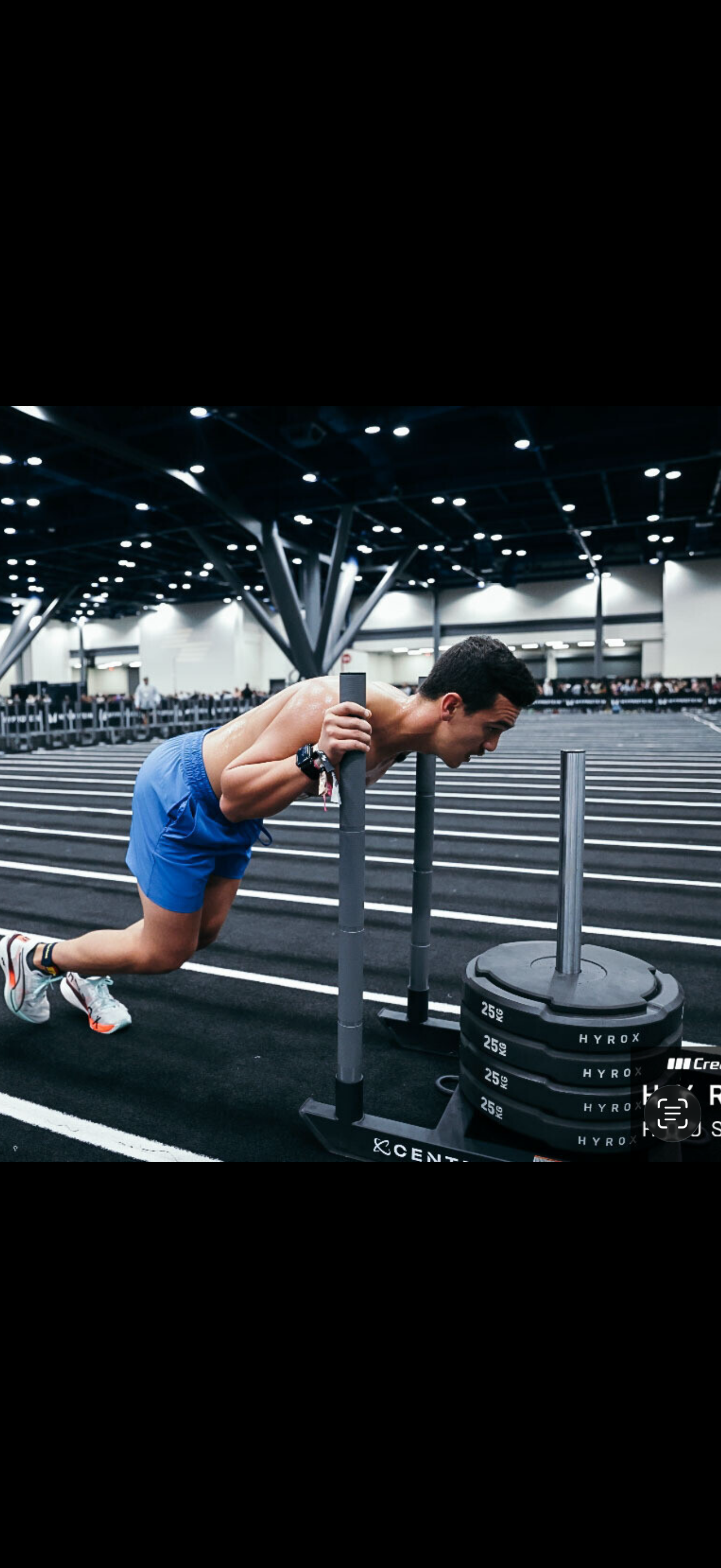 HYROX Sled Push training station